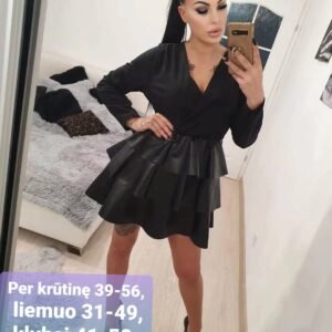 Juoda mini suknelė