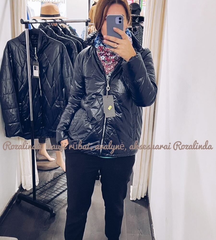 Lengva t.mėlyna striukė plius dydžio