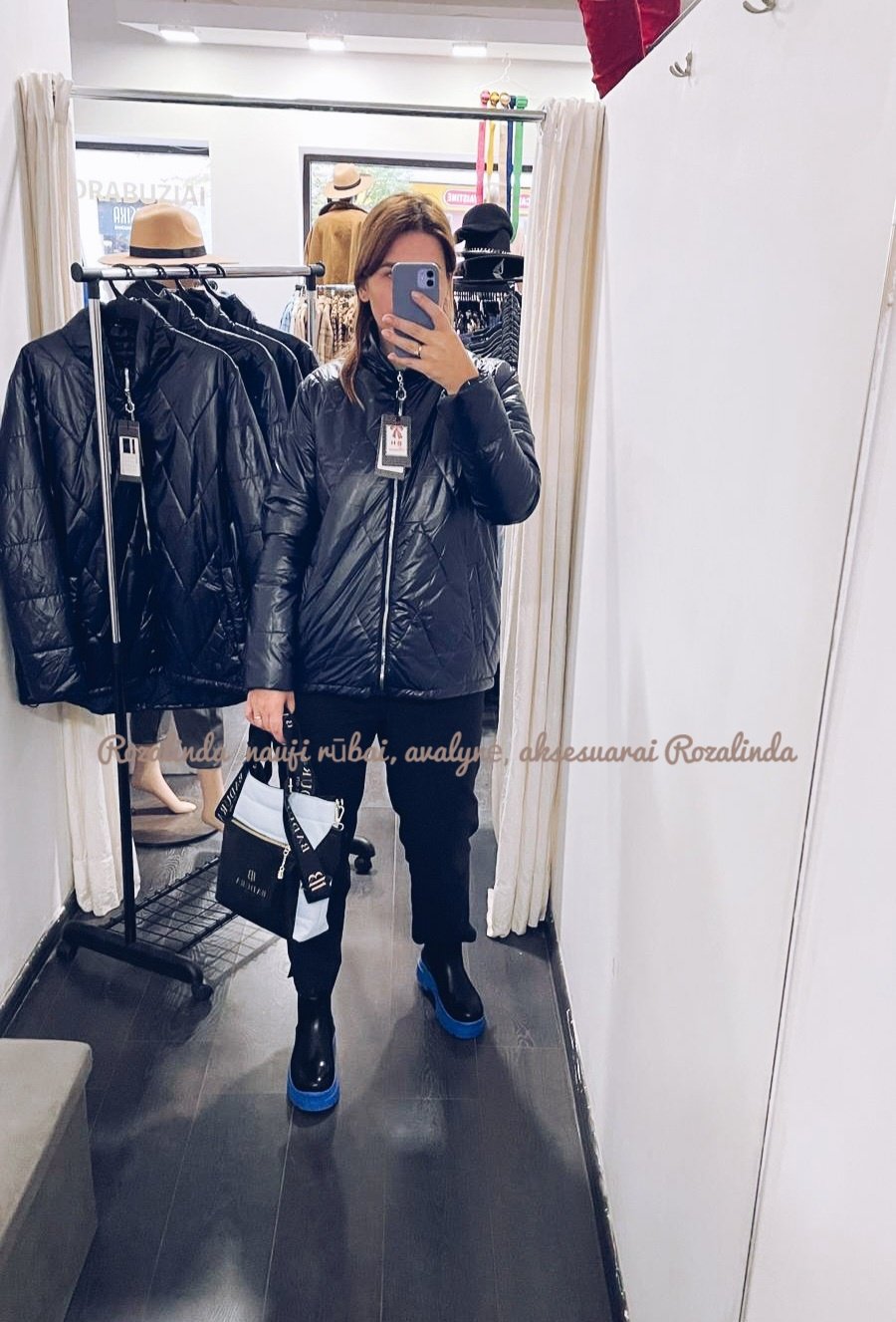 Lengva t.mėlyna striukė plius dydžio - Image 3