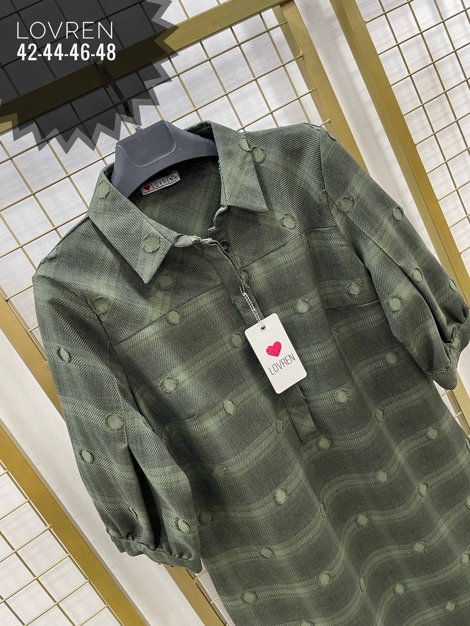 Žalių tonų šiltesnė suknelė - Image 5