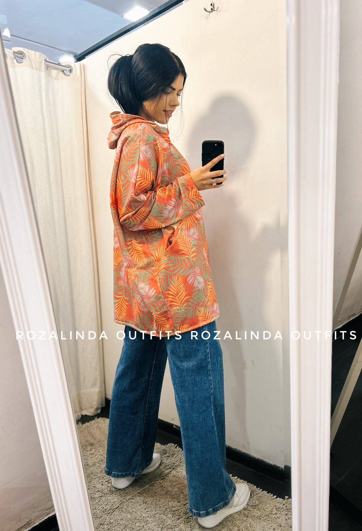 Oversize bliuzonai su uztrauktuku ir kapišonu - Image 5