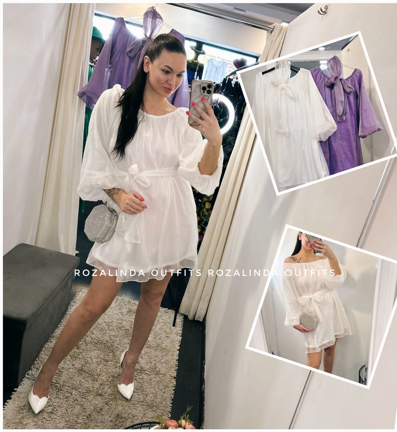 Šifoninė trumpa suknelė